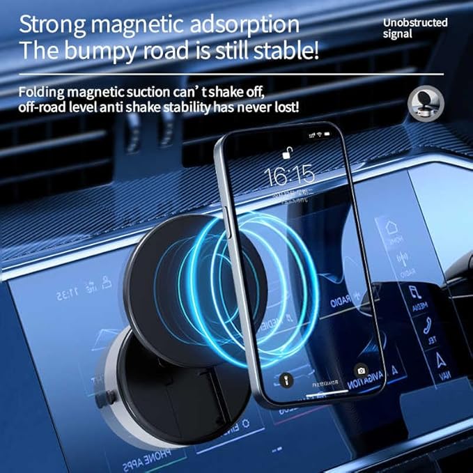 Magnetic Phone Holder for Car, 360° Rotatable